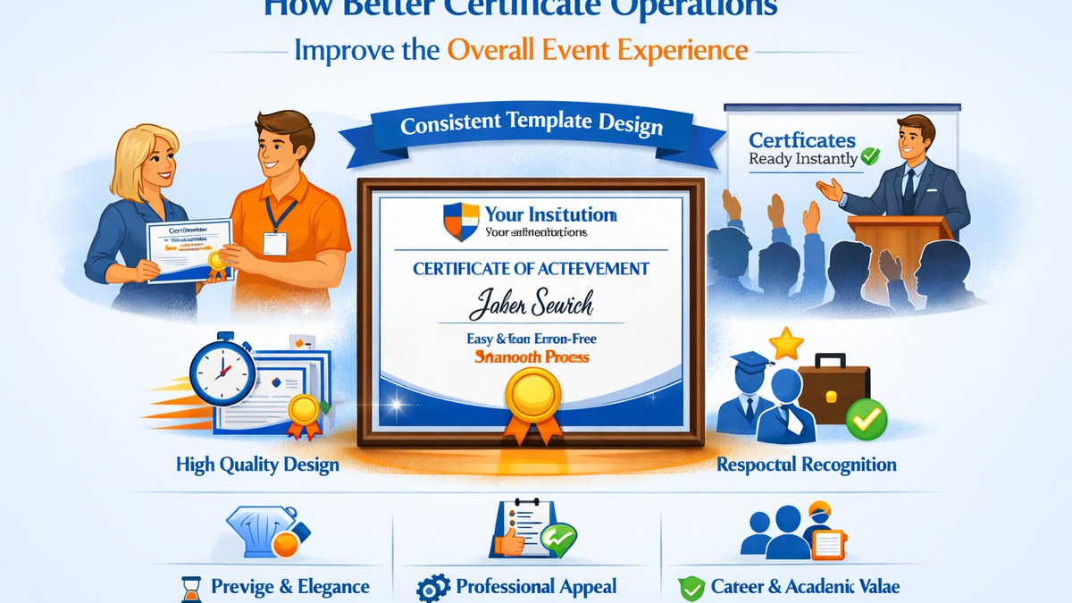 How Better Certificate Operations Improve the Overall Event Experience