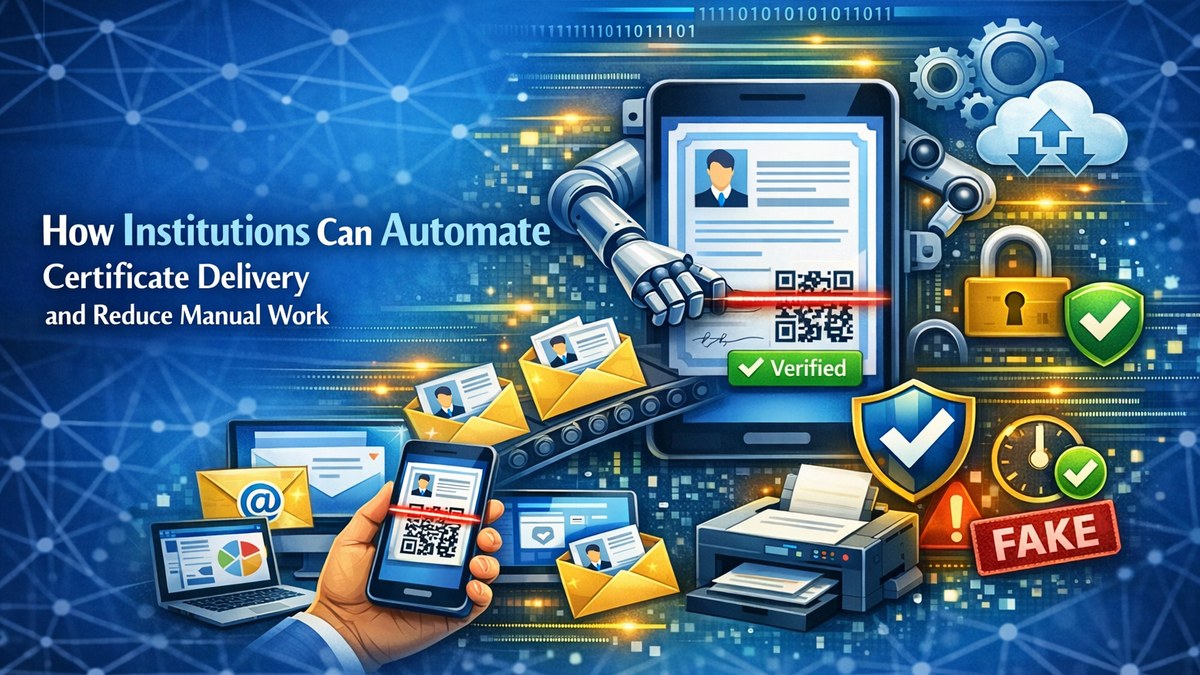 How Institutions Can Automate Certificate Delivery and Reduce Manual Work
