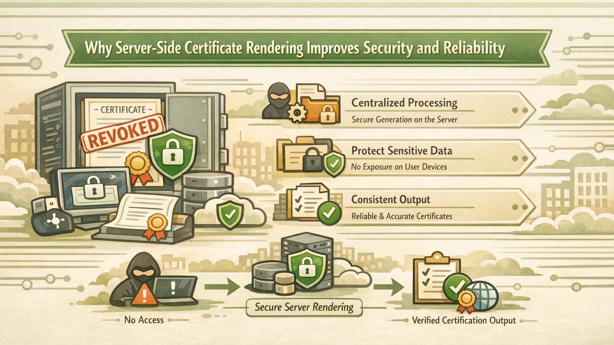 How Server-Side Certificate Rendering Improves Security and Reliability