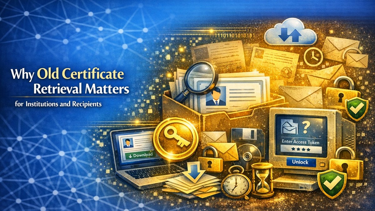 Why Old Certificate Retrieval Matters for Institutions and Recipients