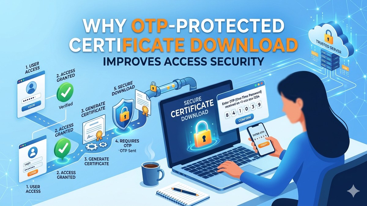 Why OTP-Protected Certificate Download Improves Access Security