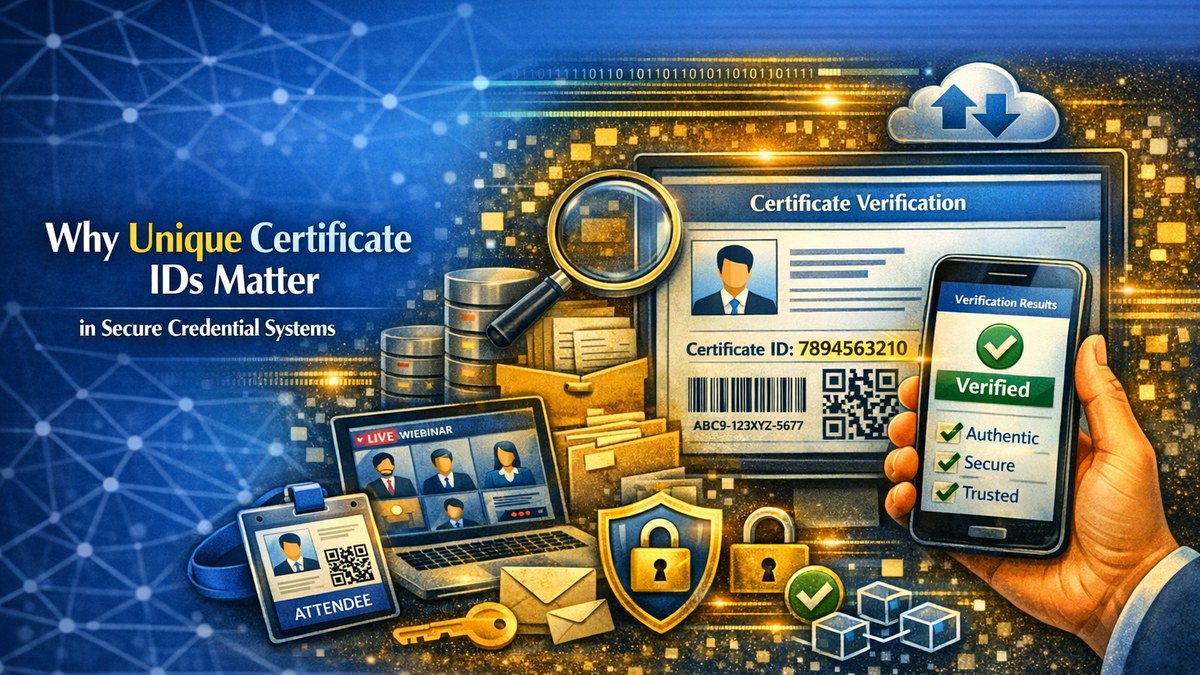 Why Unique Certificate IDs Matter in Secure Credential Systems
