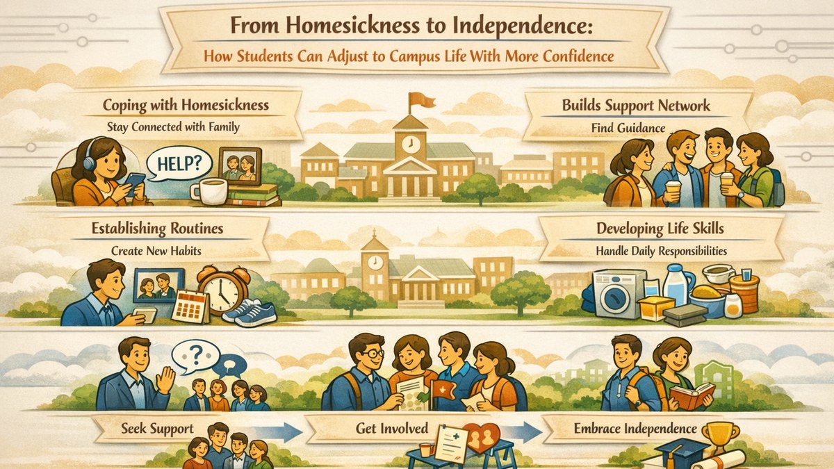 From Homesickness to Independence: How Students Can Adjust to Campus Life With More Confidence